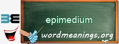 WordMeaning blackboard for epimedium